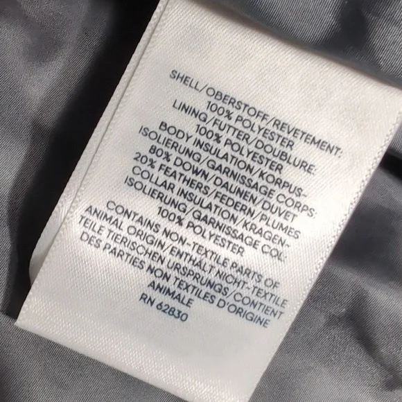 Lands End Classic Down Fill Puffer Vest Size Large In Olive Green - Picture 5 of 8